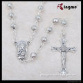 Mini round metal bead religious rosary